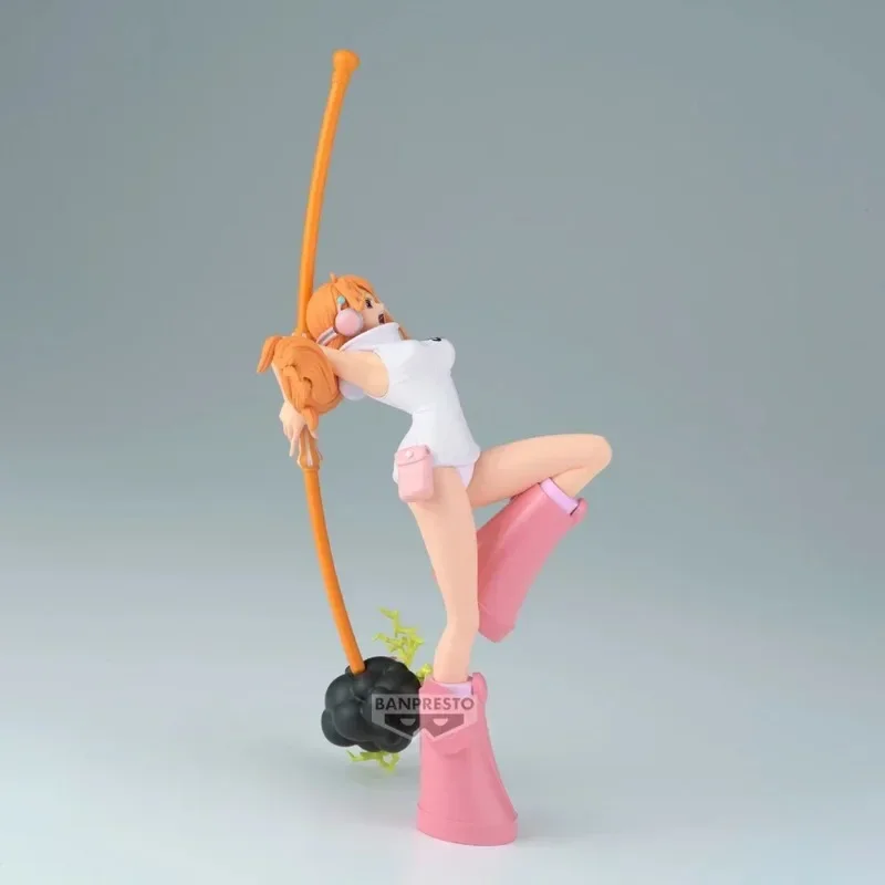 Bandai Original Banpresto อะนิเมะ One Piece BATTLE RECORD COLLECTION Nami PVC Action Figure ของเล่นสะสมของขวัญ