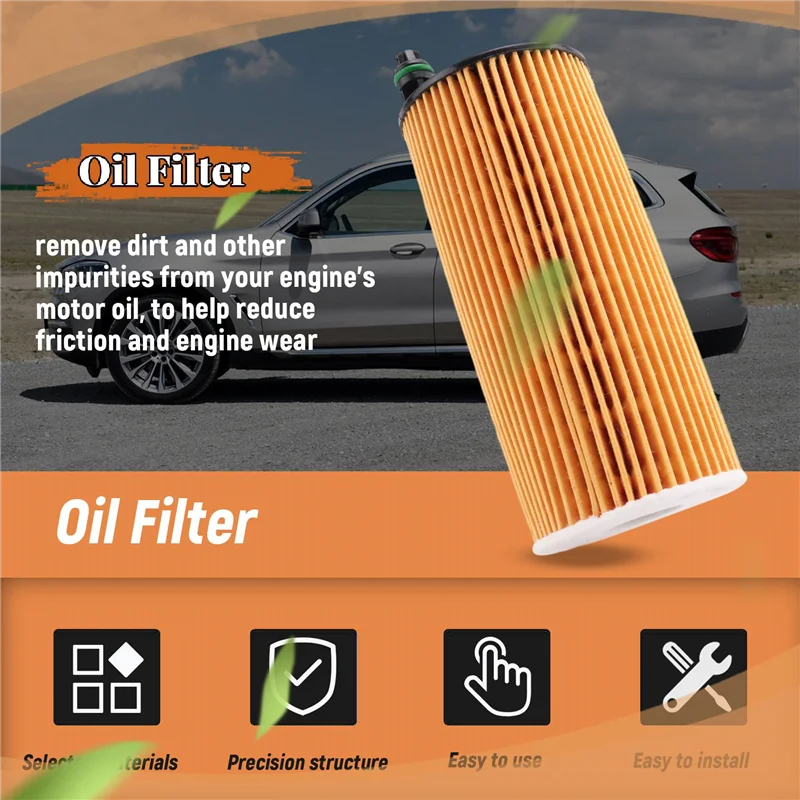 

Для BMW F10 F25 F30 F31 328D X3 комплект масляного фильтра OX404DECO