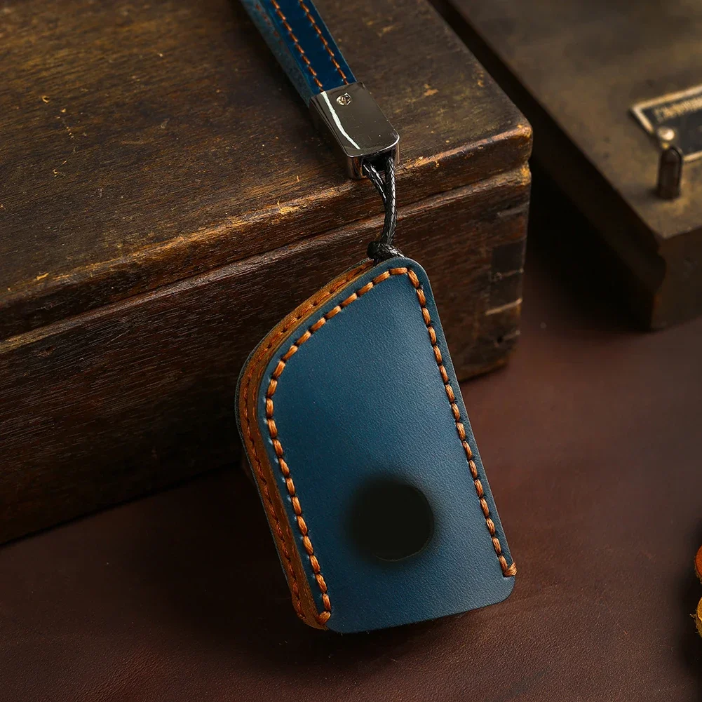 1 قطعة الجلود اليدوية سيارة مفتاح بعيد فوب غطاء المفاتيح ل Acura MDX RDX 2022 التغطية الكاملة امتصاص الصدمات مفتاح غطاء