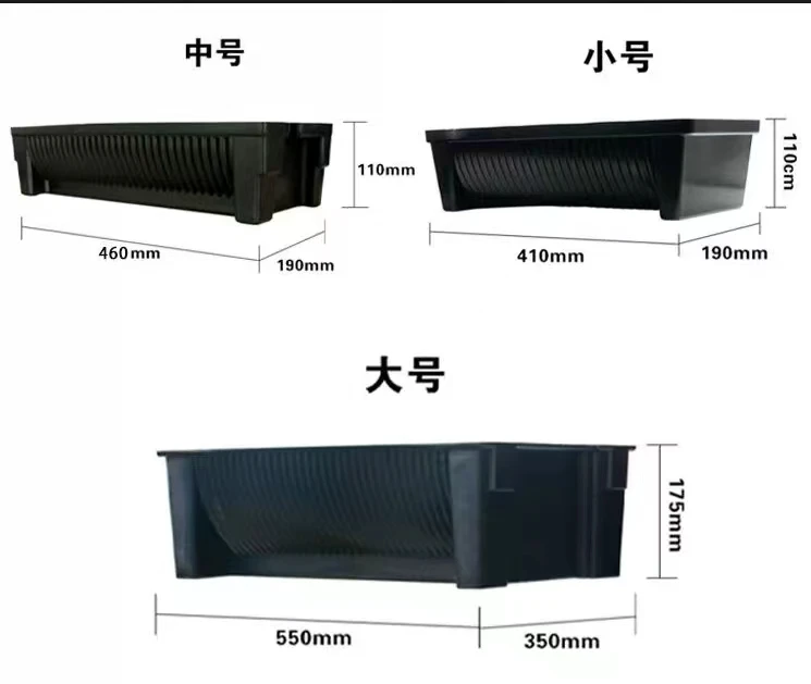 Nuevo Caja de plástico conductora ESD antiestática estándar europea, almacenamiento disipador estático con tapa