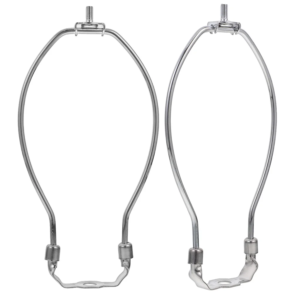 

2pcs Shade Adapter Chrome 6 Inches Harp Support Finial Top Cap For Table Lamp Parts Universal Harp Holder Lamp Shade Bracket