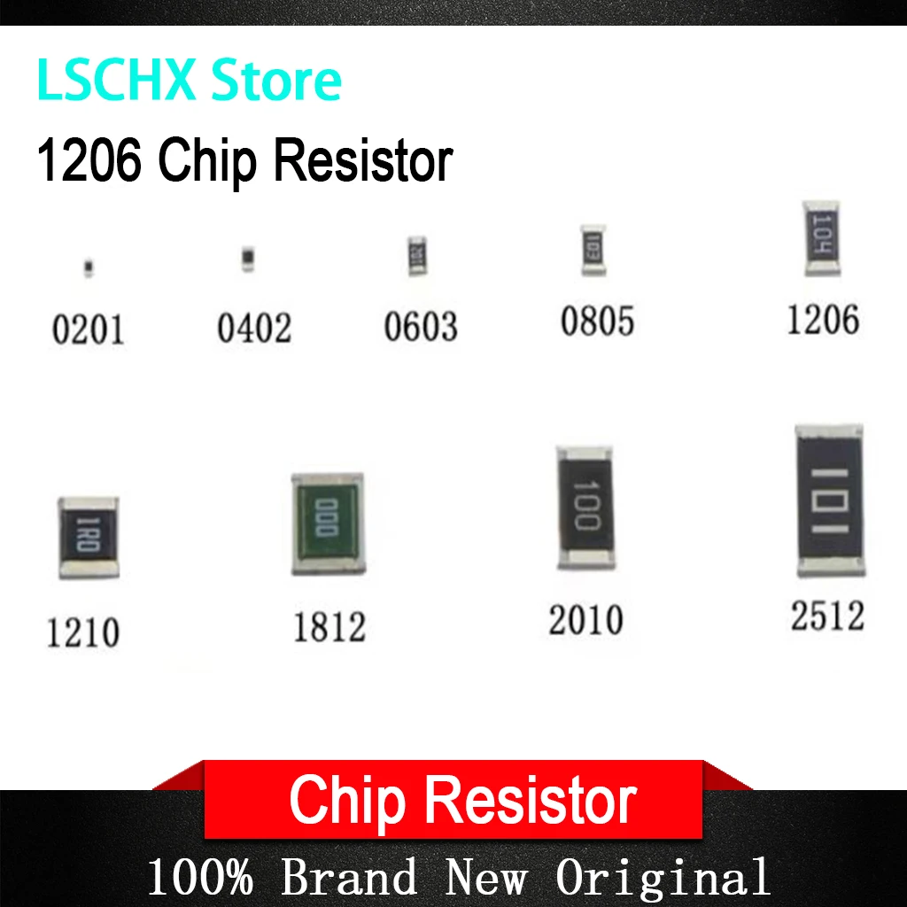 5000Pcs 1206 0R ~ 10M SMD resistor 1/2W 0 1 10 100 150 220 330 ohm 1K 2.2K 10K 100K 0R 1R 10R 100R 150R 220R 330R ohm 5%