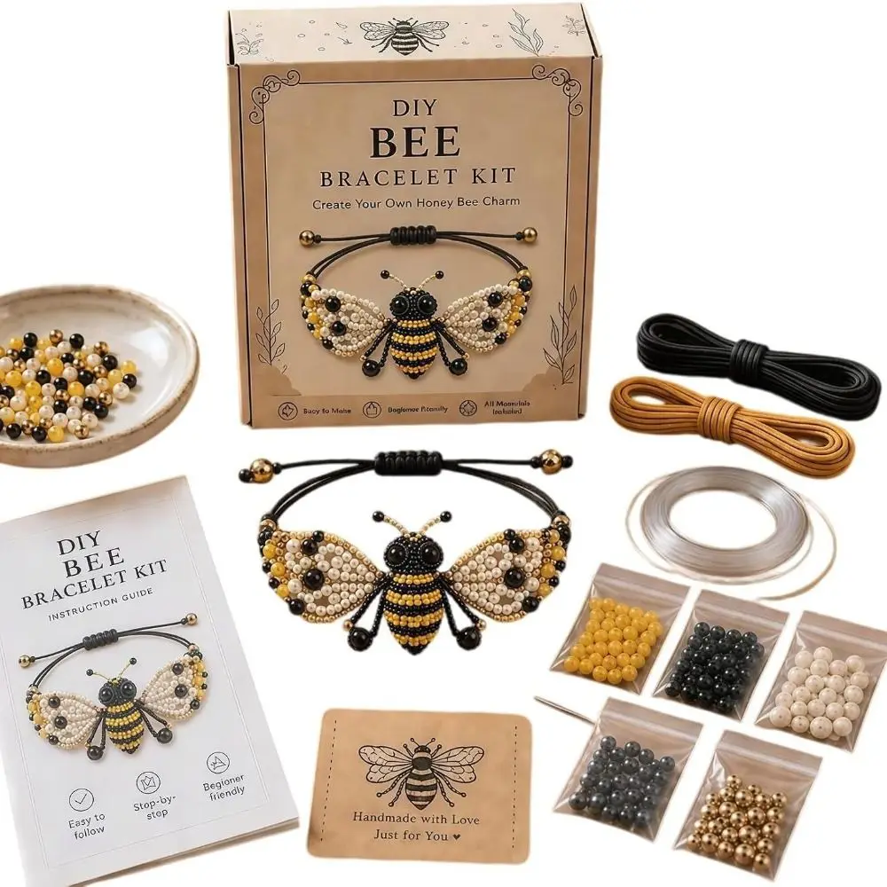 Full Set Beaded Bracelet Making Kit Hummingbird Design Animal Beaded DIY Bracelet Kit Creative Craft Handmade Bracelet Craft Set