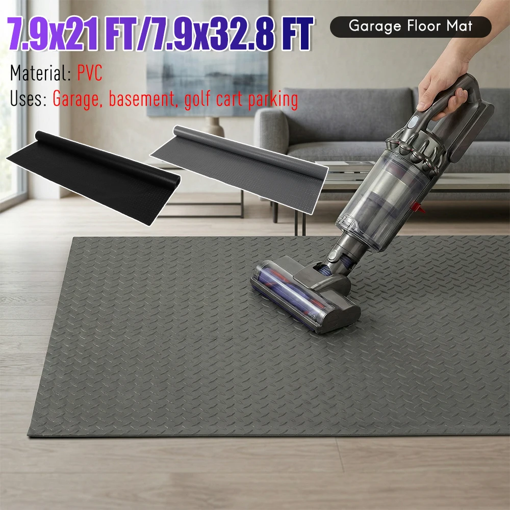 

Коврик для парковки гольф-каров, сверхпрочный, 2,5 мм, из ПВХ с алмазной текстурой, для грузовиков, прицепов, фургонов, гольф-каров, мотоциклов