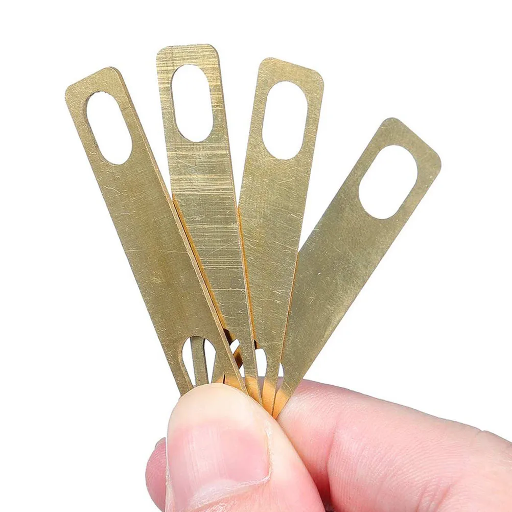 1set Guitar Neck Shims Brass Thickened 0.2Mm 0.5Mm 1Mm Durable Metal Shim For Electric Bass Replacement Parts Accessories Guitar