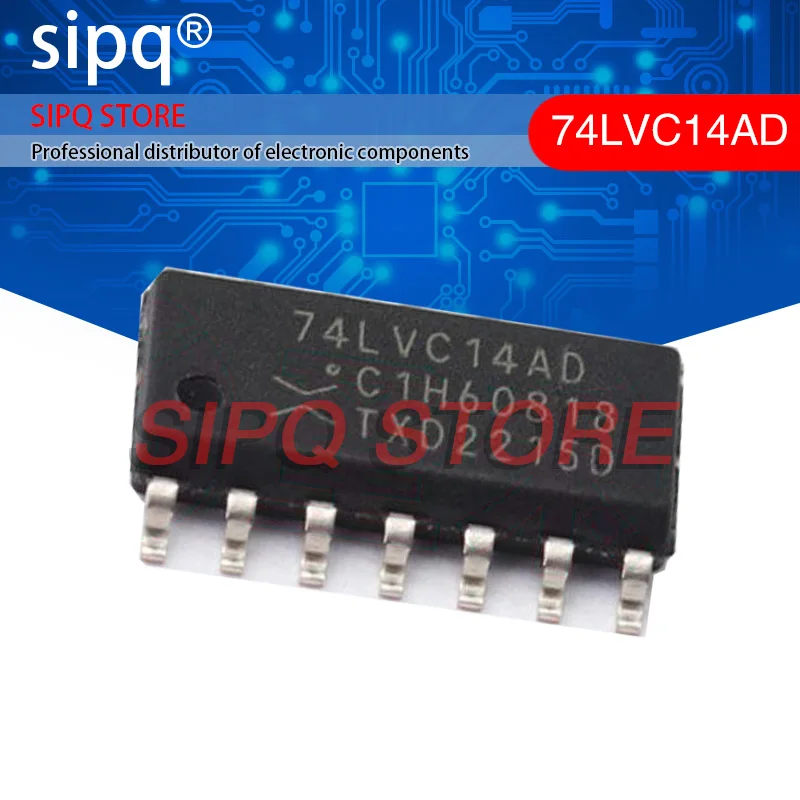 

100 шт./партия, новые оригинальные инверторы 74LVC14AD,118 74LVC14AD 6 дюймов 40 мA, 50 пФ 1,2 В ~ 3,6 В SOP-14