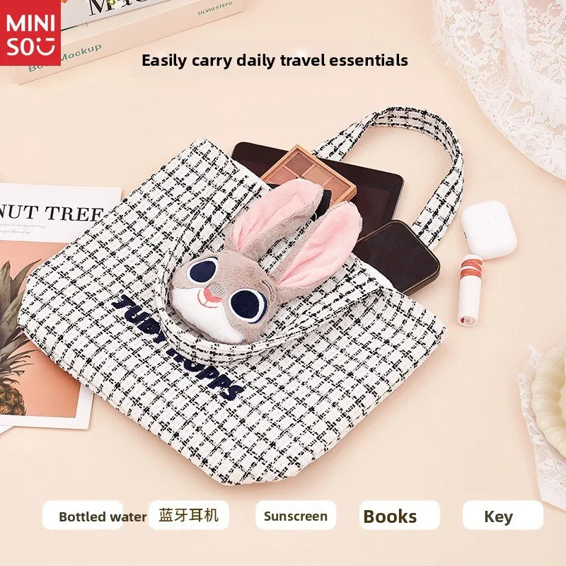 Disney Plush Tote Bag for Women, Cute Large Shoulder Bag with Character Figure