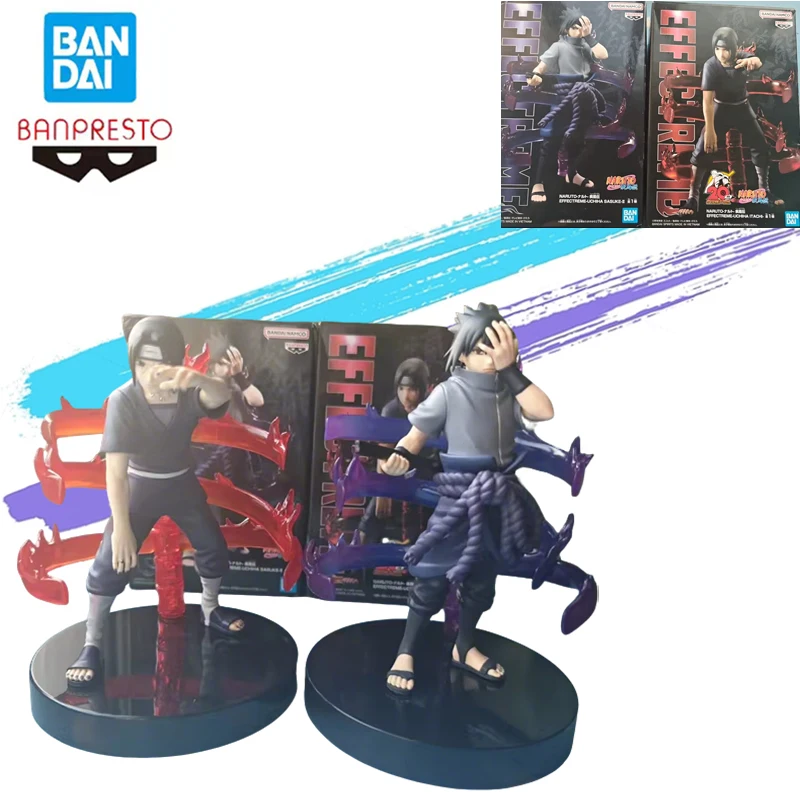 

Instock Brand new Bandai Banpresto NARUTO EFFECTREME Uchiha Sasuke Uchiha Itachi Anime Action Figures Model decoration gift toy