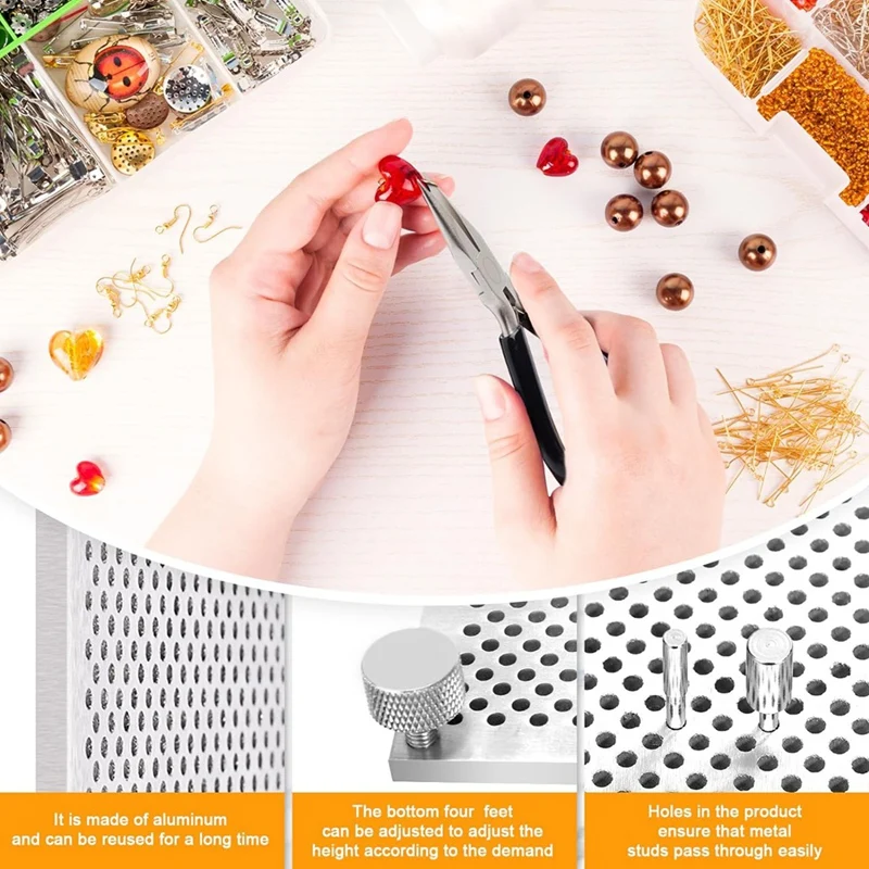 Wire Wrapping Kit Wire Clamp With 6 In 1 Wire Bending Pliers With 32 Metal Pins, Wire Wrapping Tools For Jewelry Making