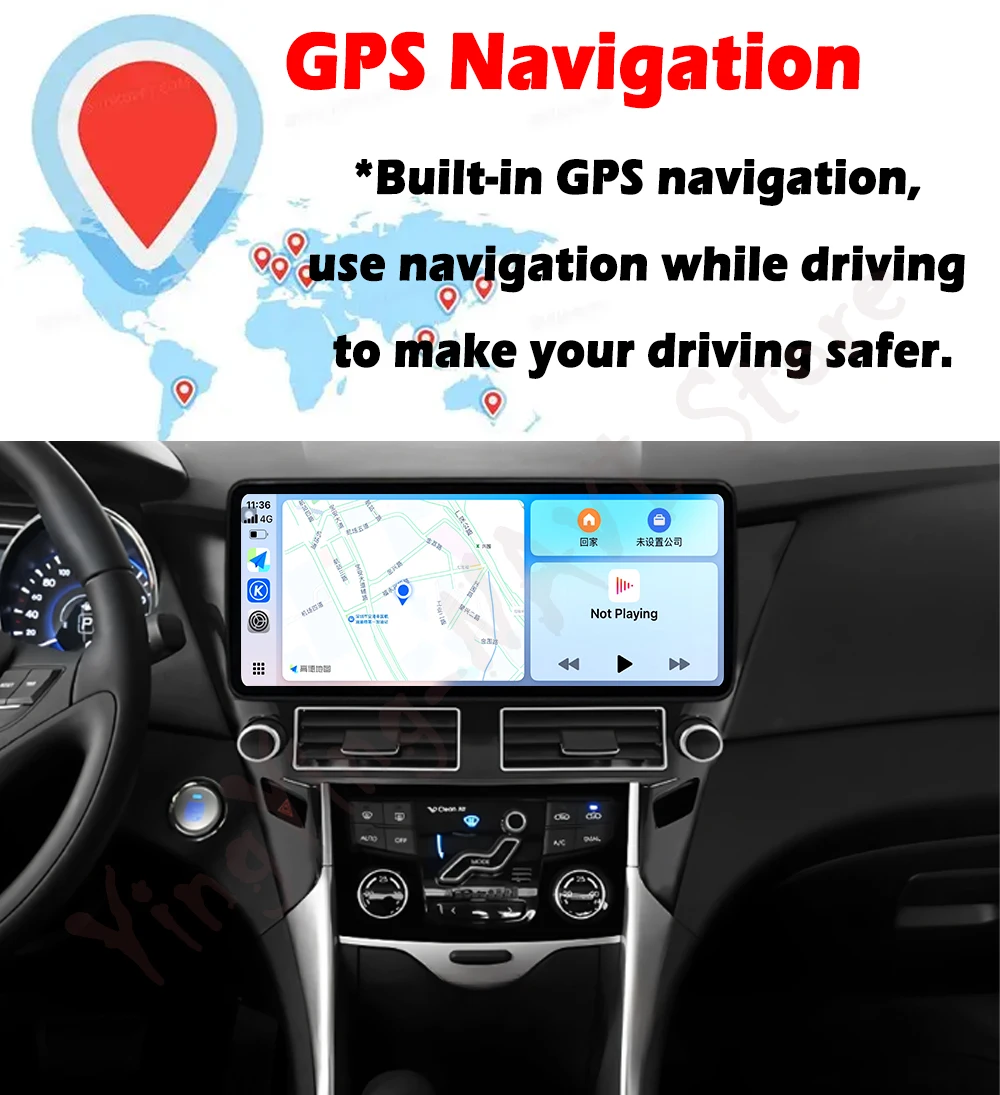 مشغل وسائط متعددة للسيارة Carplay اللاسلكي لـ Frontlander 2022 Corolla 2019-2021 Levin 2019 Asian 2021 Android 15 مروحة تبريد GPS