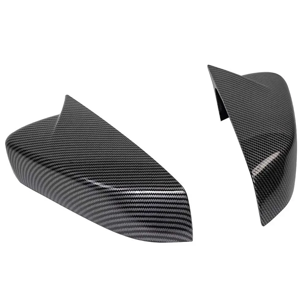 For US Ford Mustang 2010-2014 Car Sticker Rearview Side Mirror Cover Wing Cap Exterior Door Rear View Case Trim Carbon Fiber