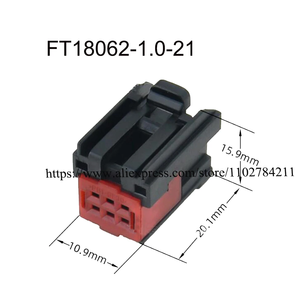 200PCS FT18062-1.0-11/21 automotive Waterproof female male wire connector terminal plug 6 pin socket seal