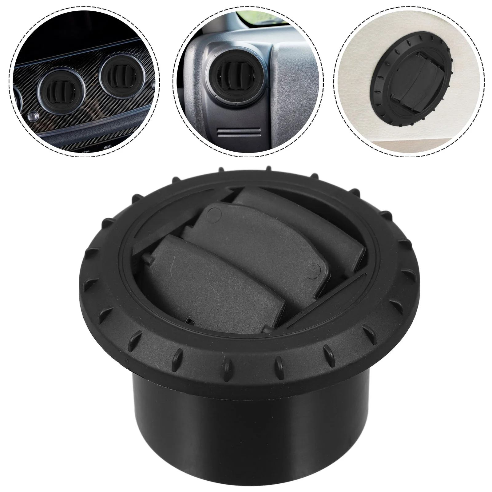 

Dashboard Air Conditioning Deflector Outlet Side Roof Round Air Vent Ventilation Outlet for Car RV ATV A/C Accessories 75mm