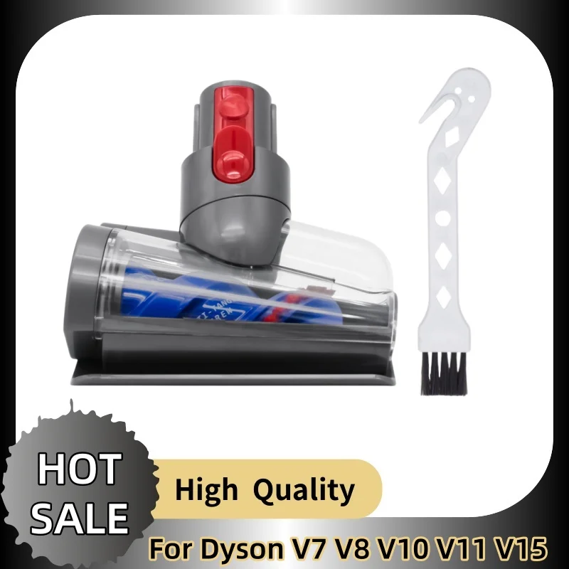 Für Dyson V7 V8 V10 V11 V15 Staubsauger Mini motorisierter Bürstenkopf, Tierhaarreinigungswerkzeug, für Teppichboden, Couchkissen