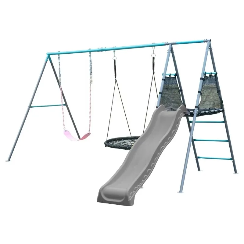 

Children's Climbing Frame Household Outdoor Garden Slide Swing Combination Set Children's Swing Frame