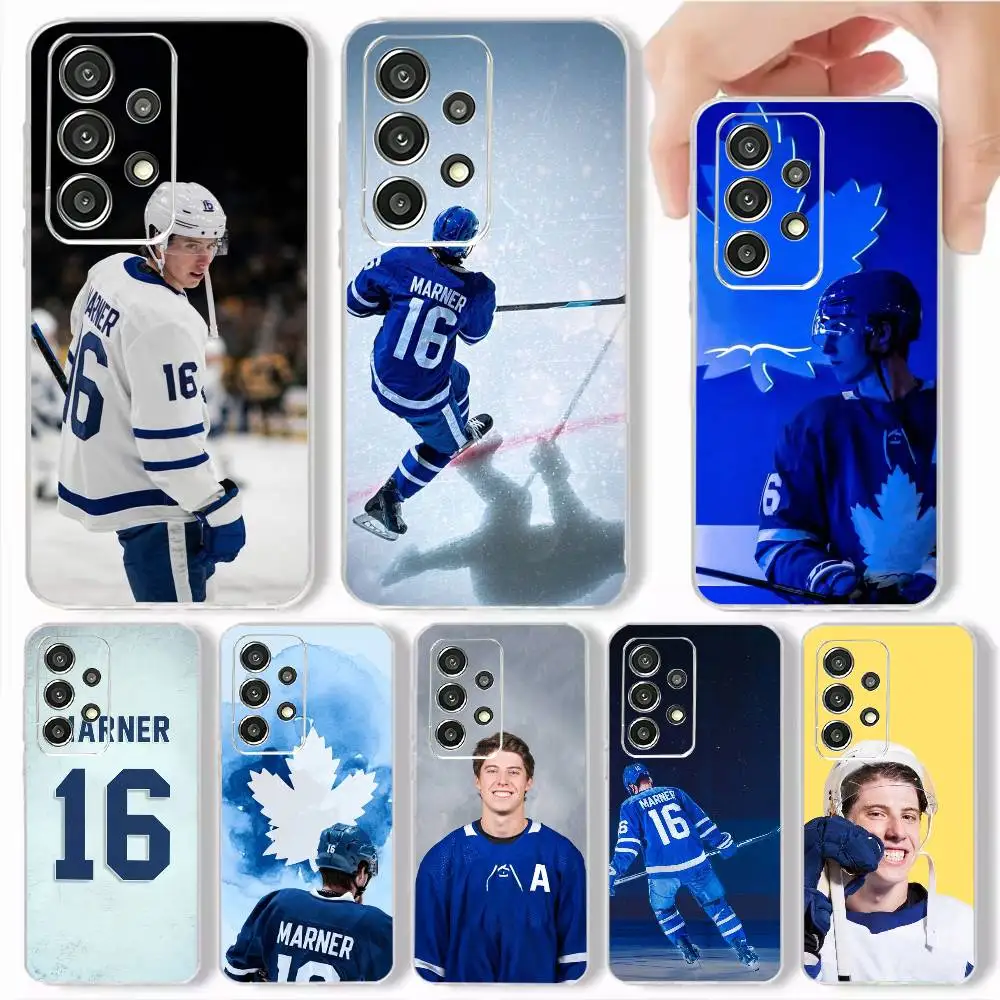 Hockey Mitch Marner Phone Case Soft Transparent Case For Samsung S25,S24,S21,S23,S22,S30,Plus,S20,Ultra