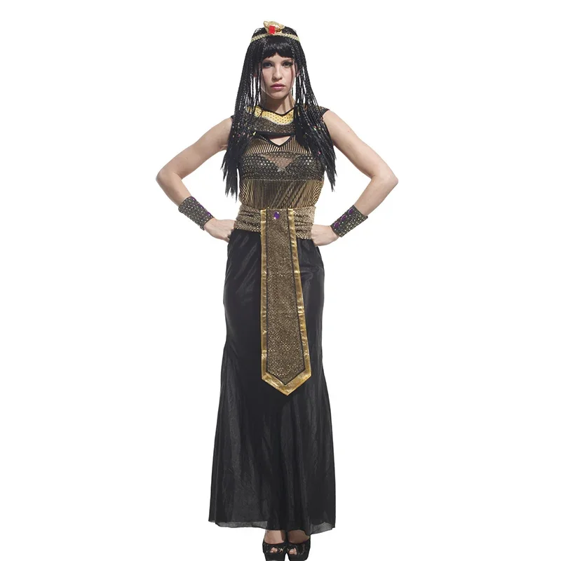 

Masquerade Party Cleopatra Pharaoh Egypt Cospaly Ancient Greek Dress Halloween Costume