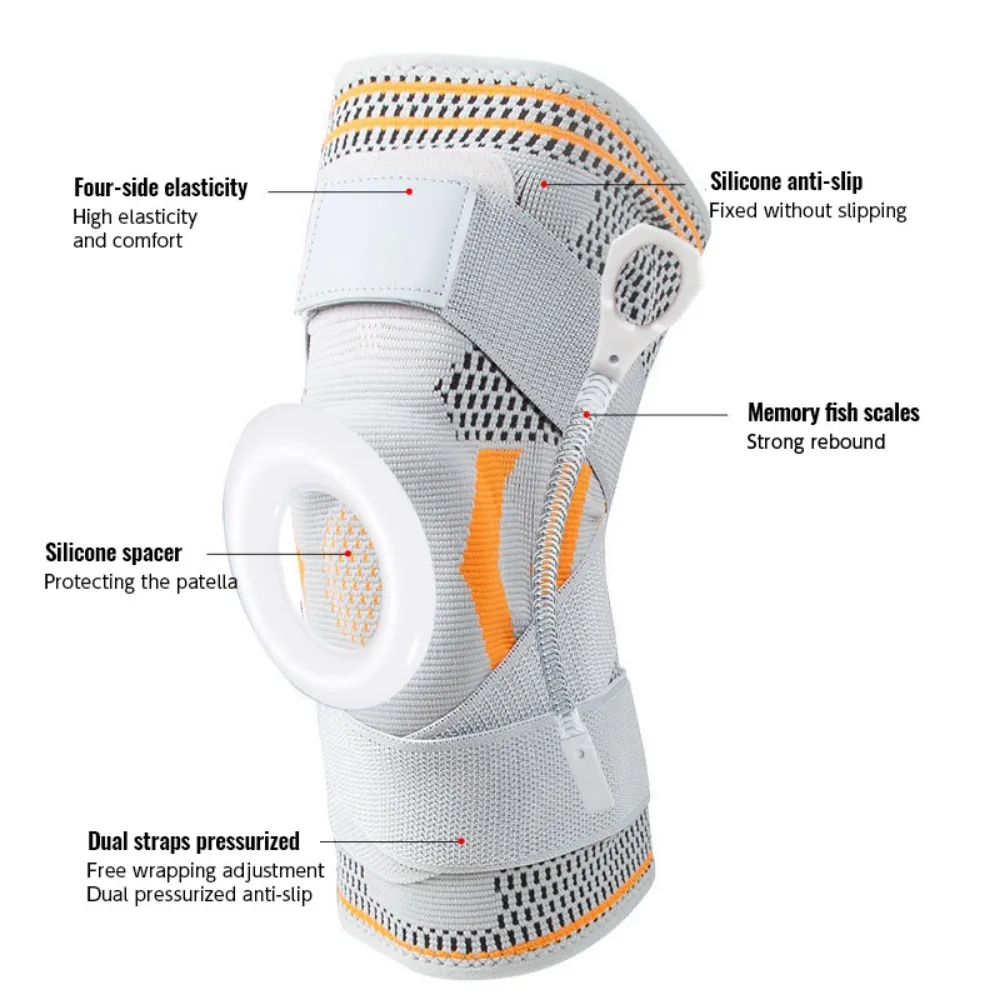 1PCS Knee Brace Compression Knit Knee Pad for Sports Quickly Absorb Perspiration Keep Knee Warm Knee Boosters Breathable Support image 3