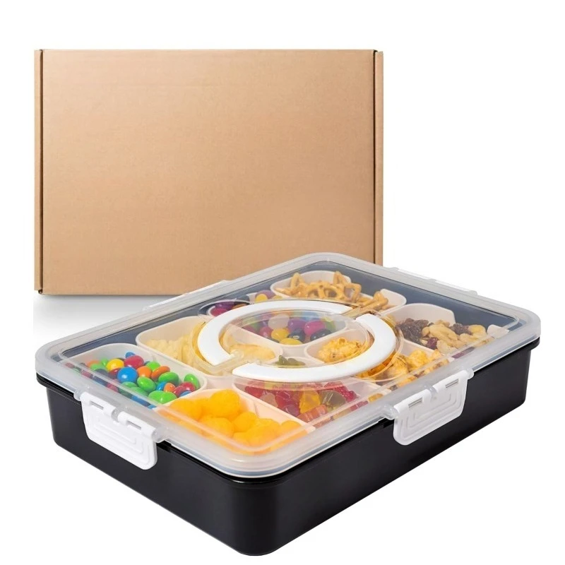 

Custom dishwasher safety plastic tray with covered handle for deli snack box kitchens