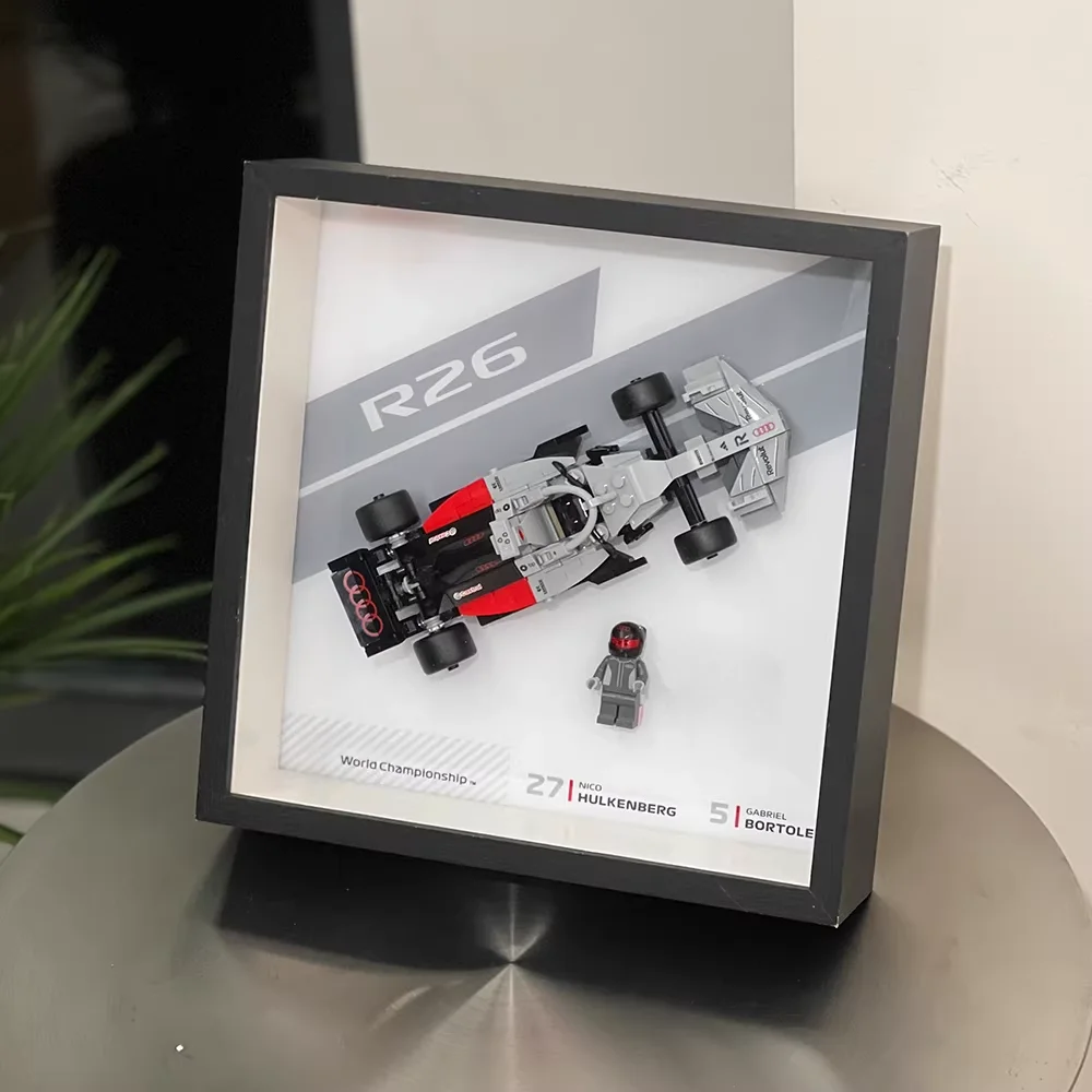 Caja de Almacenamiento a Prueba de Polvo para Modelos de Autos de Carreras Lego 77255 77256 77258 77259 Speed Champions (Sin Incluir los Sets Lego)
