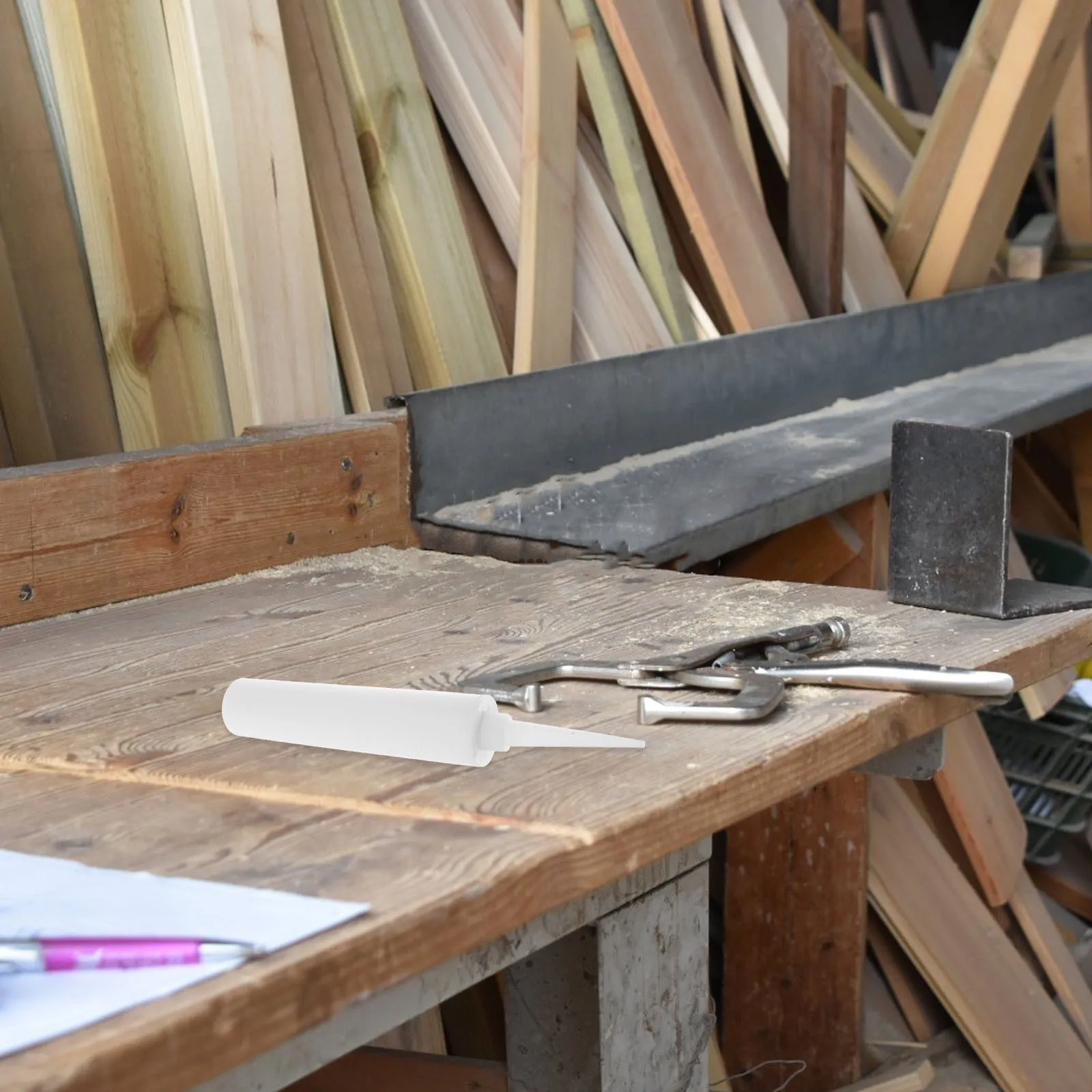 5 قطعة أنابيب السد القابلة لإعادة الاستخدام البلاستيك فارغة مانع التسرب الجص قضيب قطر كبير فوهة لأنابيب السد إصلاح البلاط الكراك #3