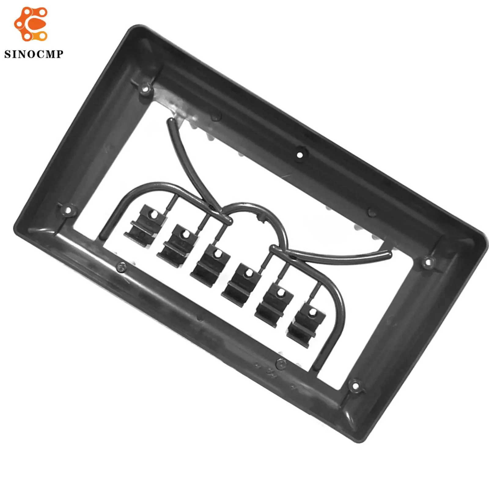 

Универсальная рамка-переходник 2 DIN для автомагнитолы 7-9 дюймов, установочный комплект для приборной панели, лицевая панель