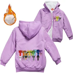 Popular game Sprunki Hoodie Kids Incredibox Clothes Teen Boys Zipper Jacket Children Pullover Sweatshirt Girls Hoody Coat