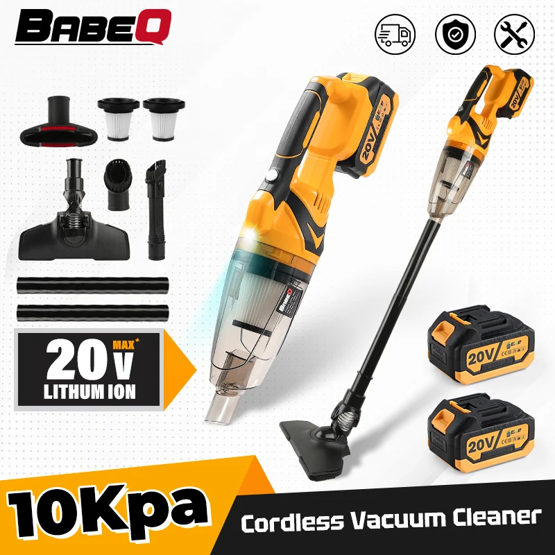 BABEQ 10000PA Electric Vacuum Cleaner Rechargeable Handheld Wireless Cleaner Car Indoor Cleaning Tools For Makita 18V Battery