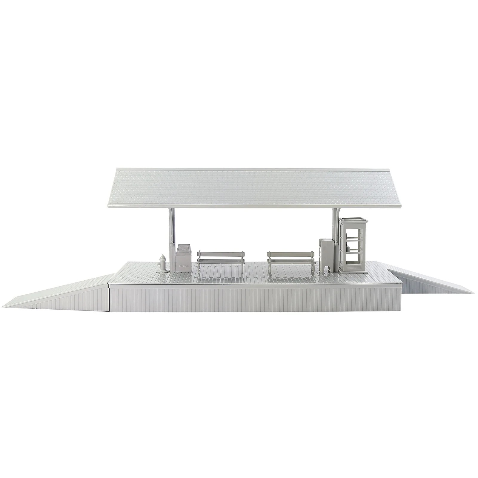 Evemodel O Scale Model Station Platform Kit for Model Railraod Unpainted Disassembled ZTO01JJ