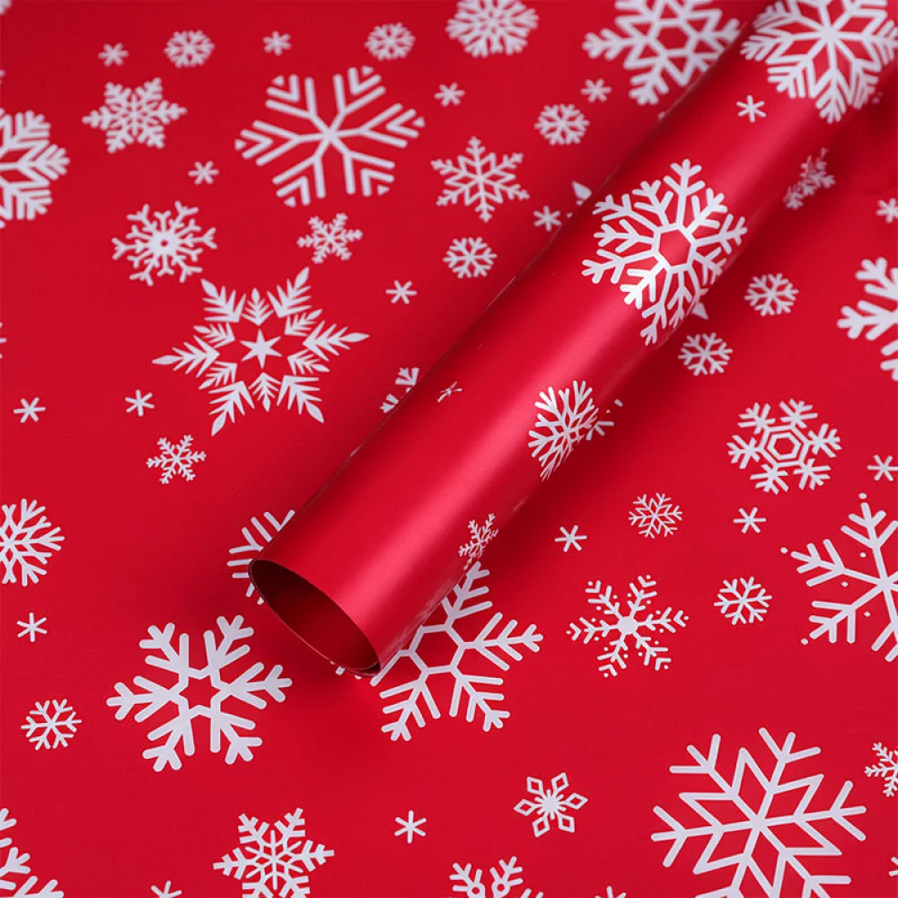 Christmas Present Wrapping Paper Decorative Holiday Gift Packaging Materials For Flower Bouquet Box Decor Supplies