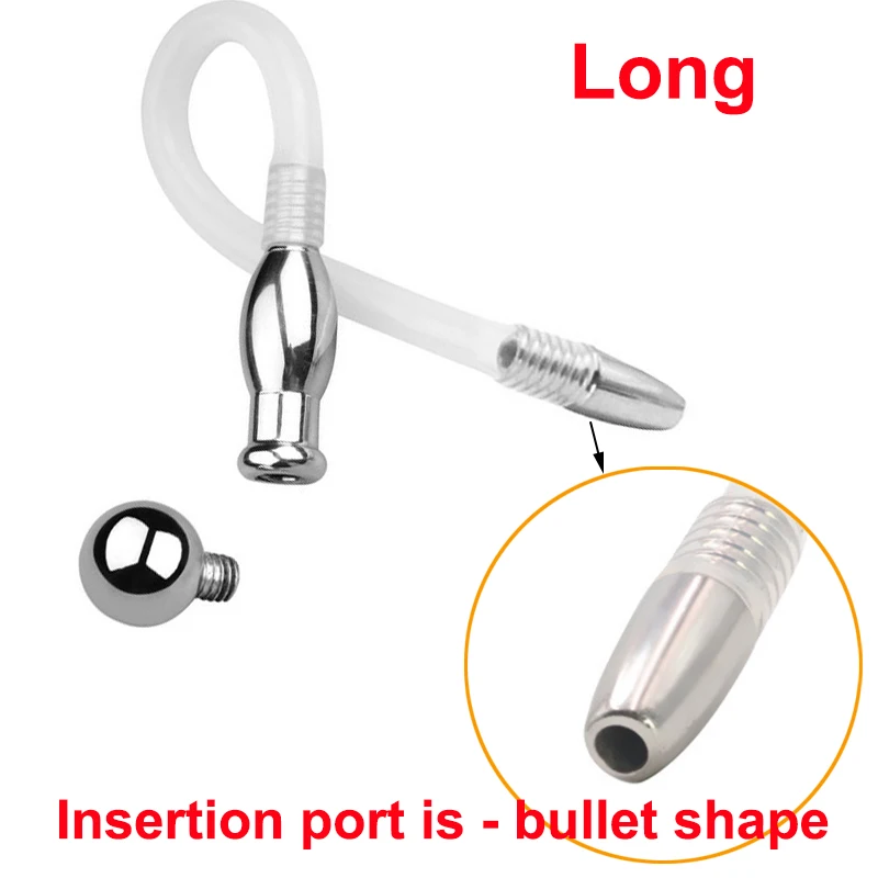 Male Chastity Device Urethra Catheter Penis Plug Urethral Stretcher Catheter Dilator Cock Cage Catheter SM Sex Toys for men