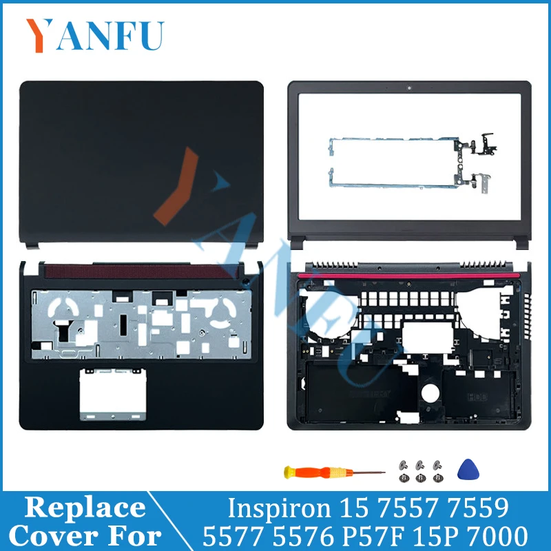 

Laptop Shell For Inspiron 15 7557 7559 5577 5576 7000 P57F LCD Top Case/Bezel Cover/Palmrest Case/Bottom Base Cover/Bottom Door