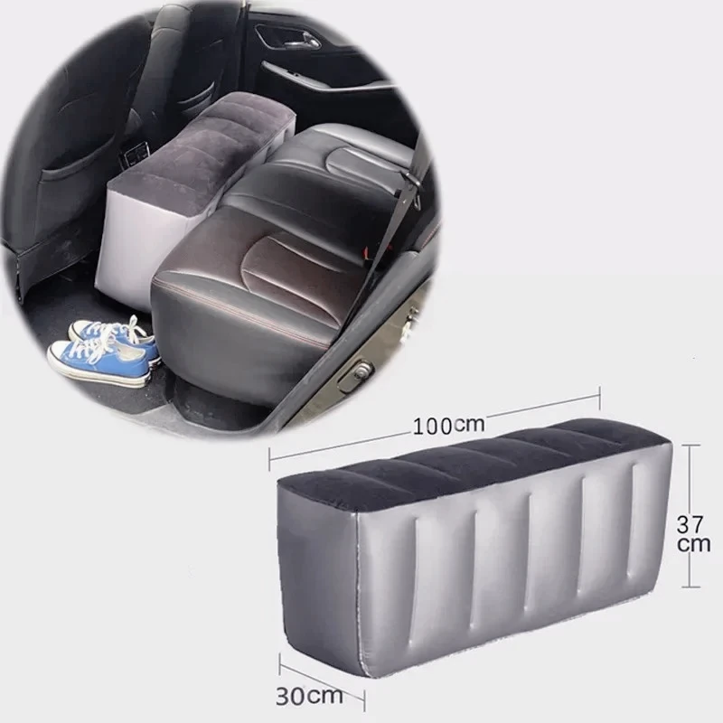 

Inflatable Car Travel Bed Mattress for Auto Seat Accessories Back Seat Gap Pad Air bed Cushion Outdoor without Air Pump