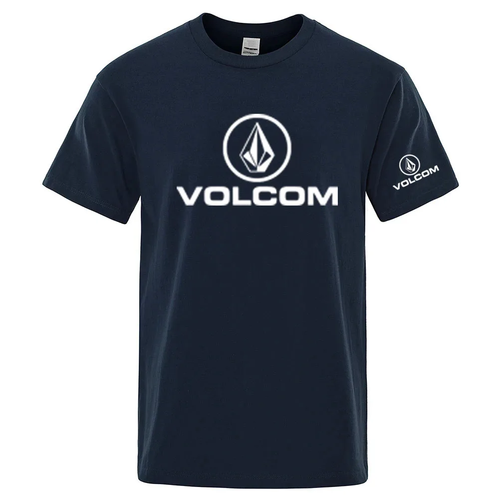 

VOLCOM 2025 Новая мужская быстросохнущая обычная дизайнерская тонкая спортивная футболка с короткими рукавами для фитнеса, дышащие универсальные топы
