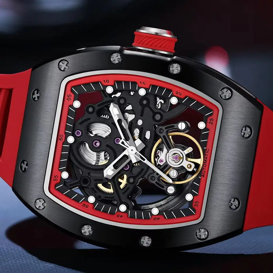 2027 New Chance 42MM Skeleton Dial Main Mechanical Watch Top R Sapphire Glass Automatic Watch 30M Waterproof Watch Collection M