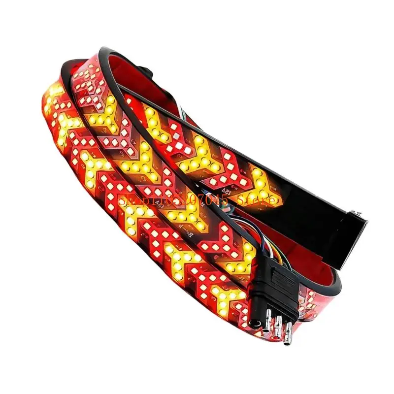 37cd Modern 1.2M Material Truck Rear Light With Yellow LED Directional Indicators And Combined Lighting Functions