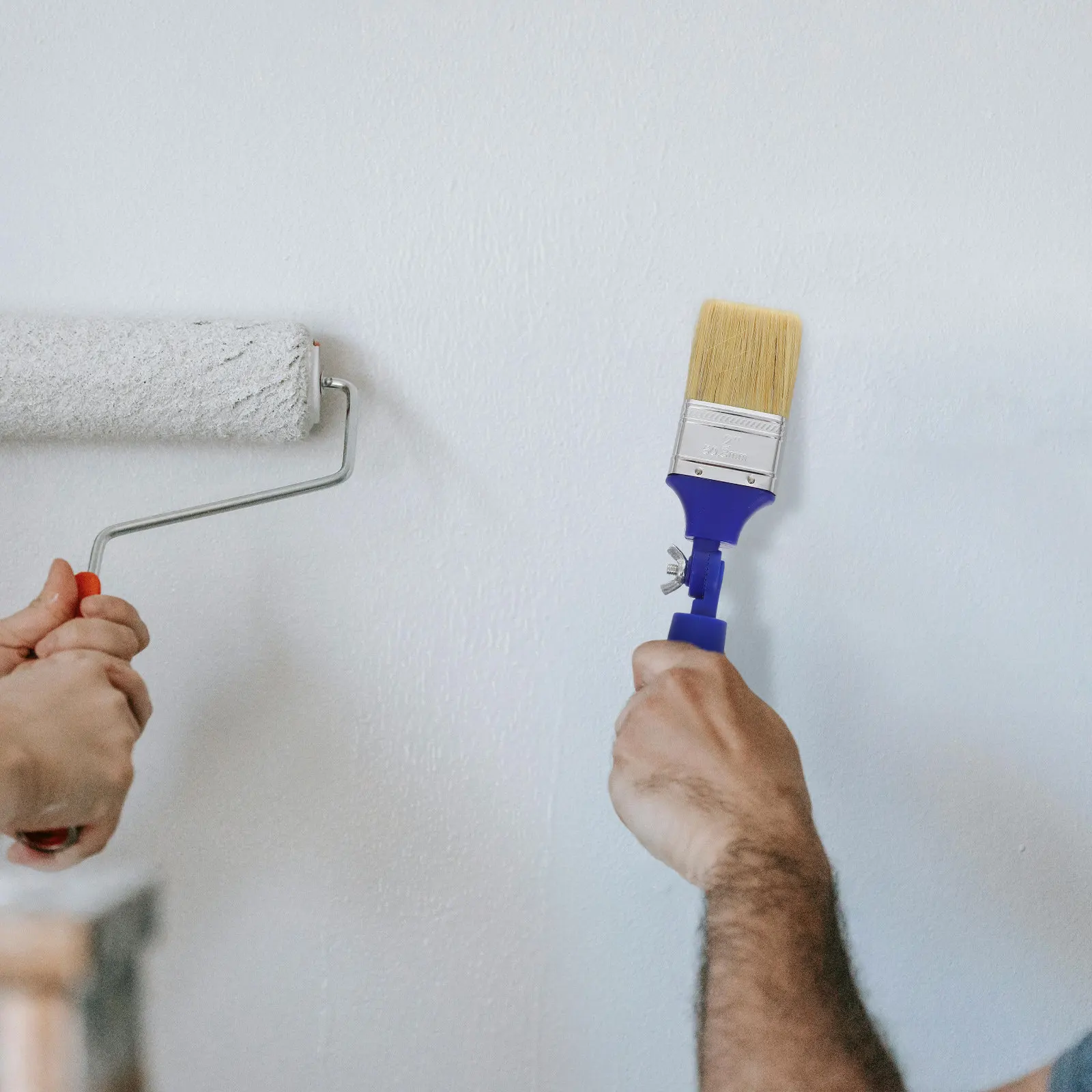 2 Inch Adjustable Oil Acrylic Paddle Paint Brush Household Flat Tip Paintbrush for Walls Furniture No Dead Angle Painting Tool