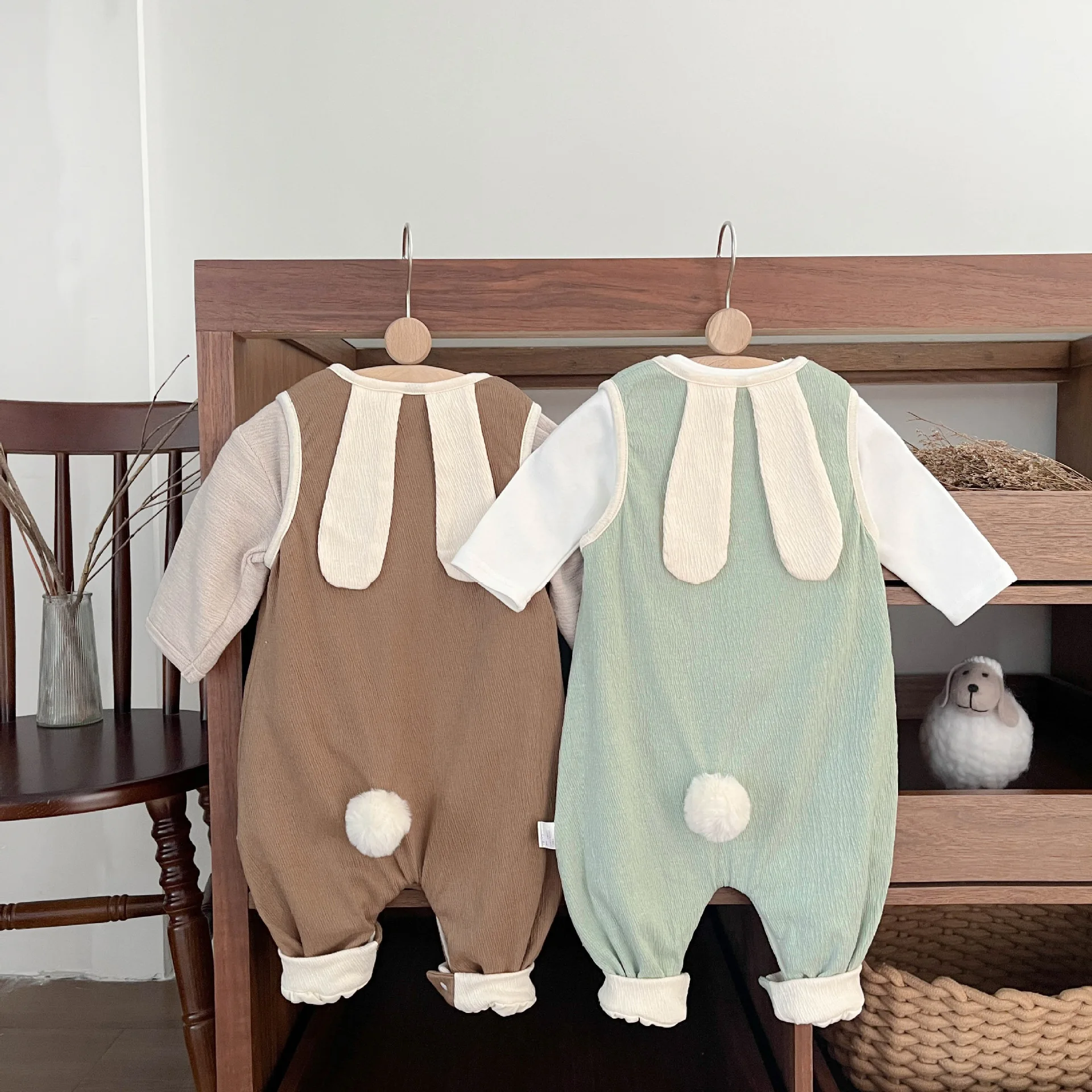 

Детские комбинезоны UNITIM для девочек, комбинезоны с кроликом для малышей, весенние боди для новорожденных девочек, комбинезоны для младенцев, комбинезоны-слипы для девочек