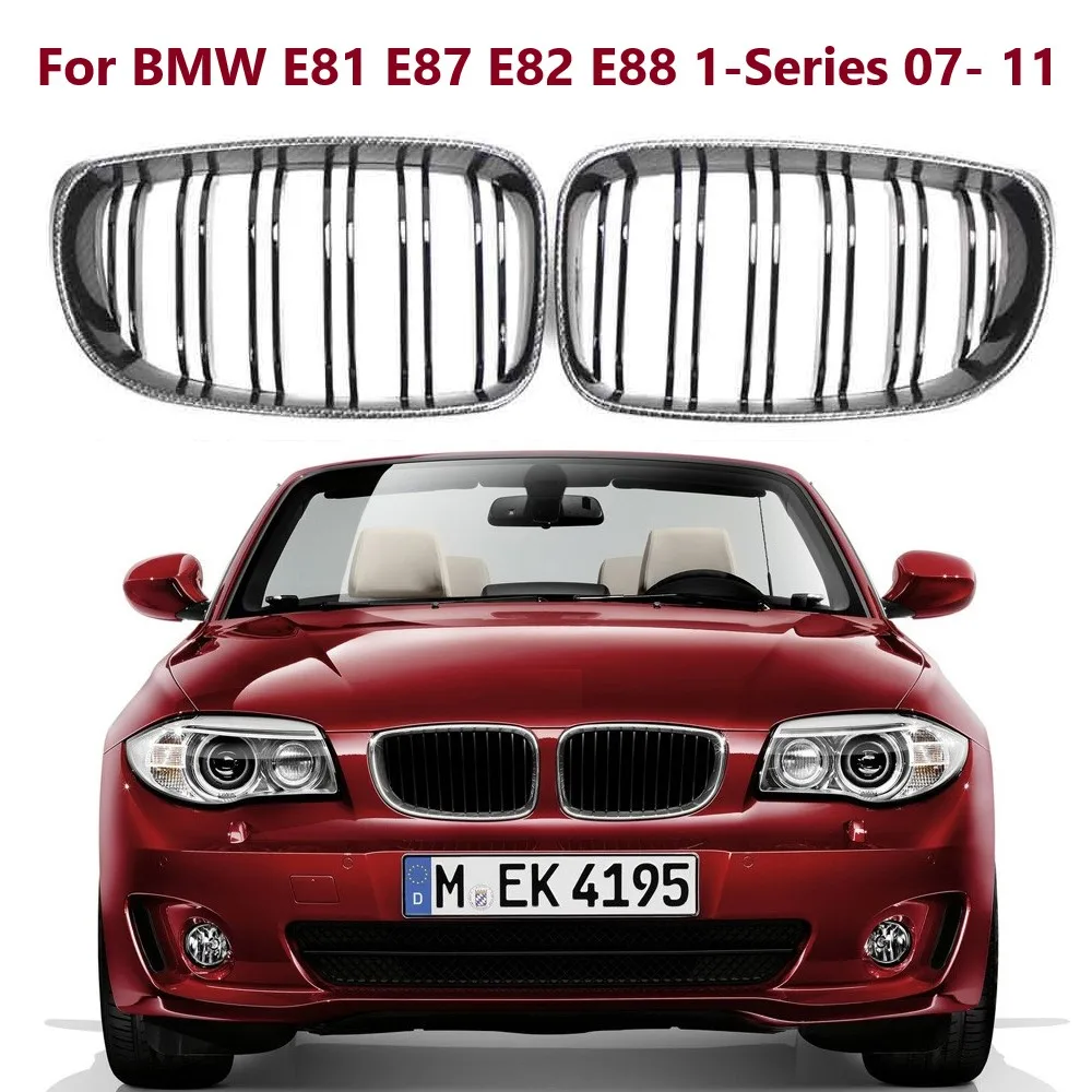 

Carbon Fiber Look Car Front Center Grille Grills For BMW E81 E87 E82 E88 1-Series 2007- 2011 2DOOR 4 Door 120I 128I 130I 135I