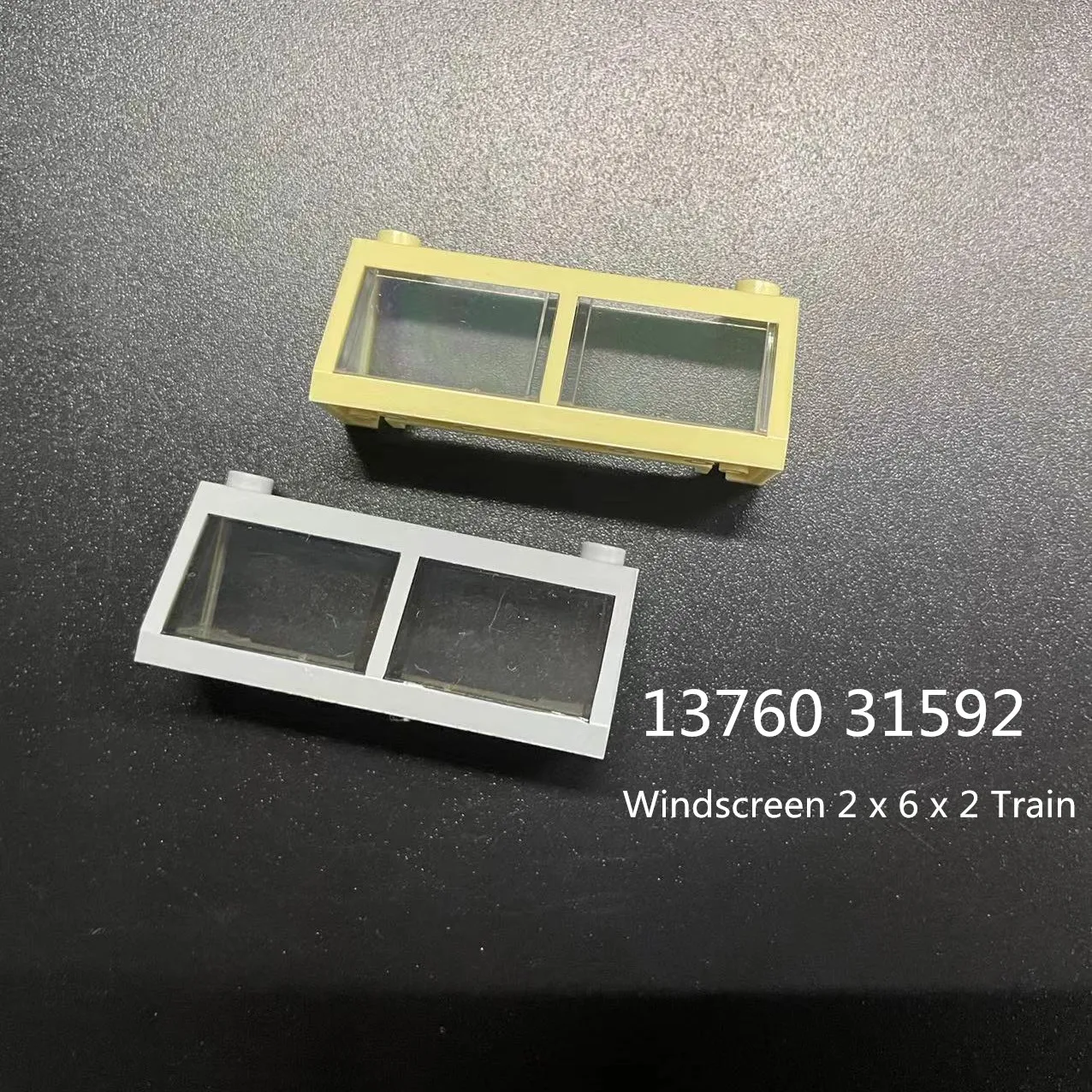 1 Pcs Buildings Blocks 13760 31592 Windscreen 2 x 6 x 2 Train Bulk Modular GBC Toy For High-Tech MOC Set