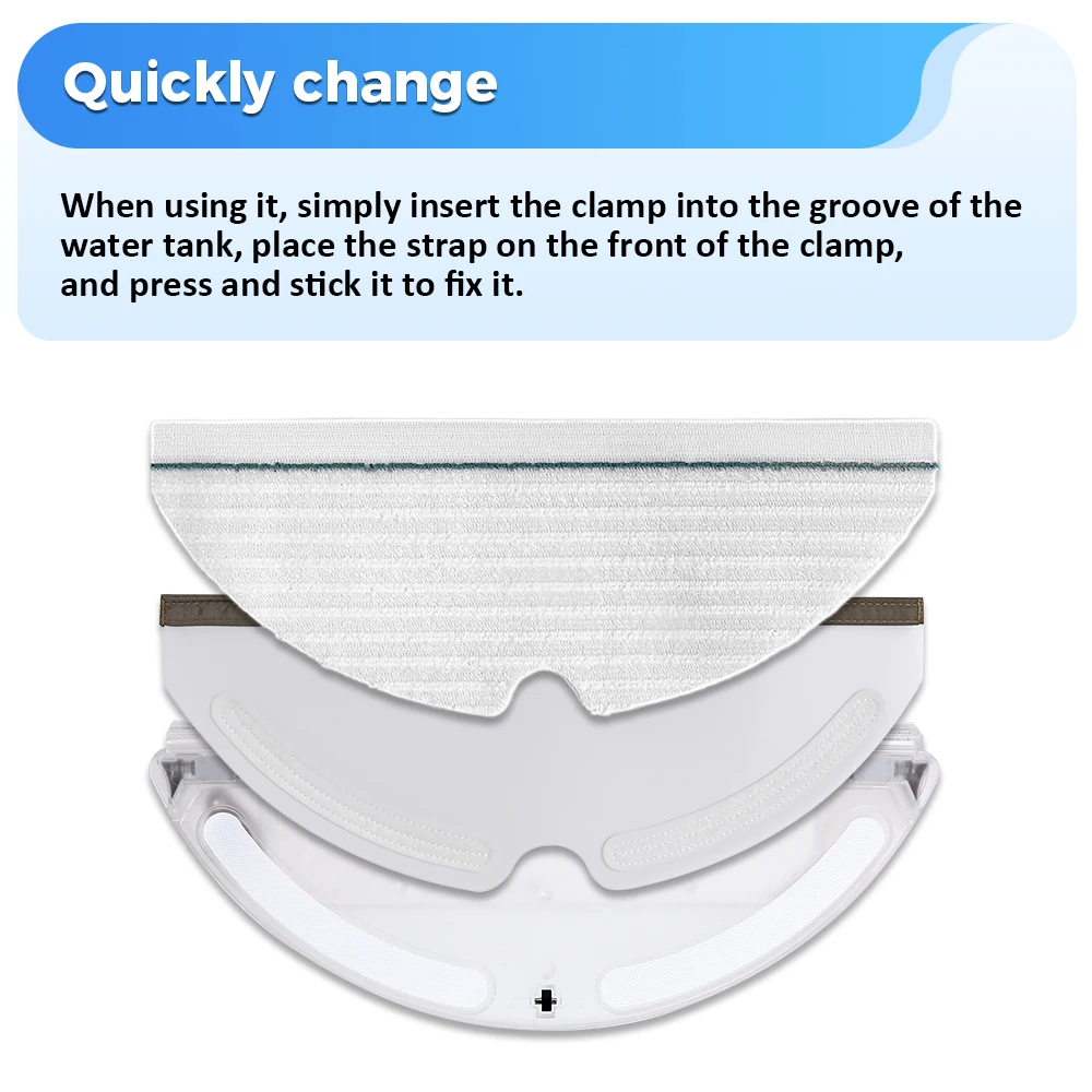 1/10/20/100PCS Disposable Mop Cloth For Roborock S50 S53 S54/S6/S6 Maxv/S6 Pure/S5/S5 Max/E35/E2/E4 Robot Vacuum Cleaner Parts