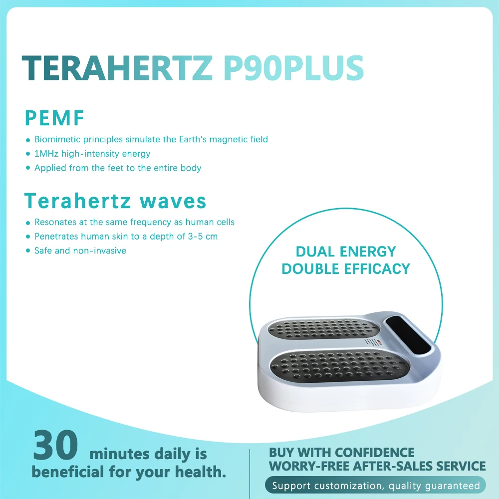 Tera P90 P100 Terahertz Bio-Energy Magnetisches Fußmassagegerät, Physiotherapiegerät zur Durchblutung für Gesundheit und Wellness