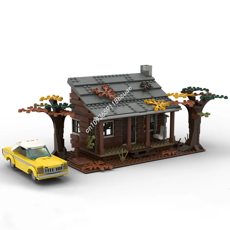 ตัวต่อ 598 ชิ้น ชุดเมือง The Evil Dead Knowby Cabin House Street แบบจำลอง Moc ตัวต่อสร้างสรรค์ ของเล่นเสริมพัฒนาการสำหรับเด็ก ของขวัญสำหรับเด็ก
