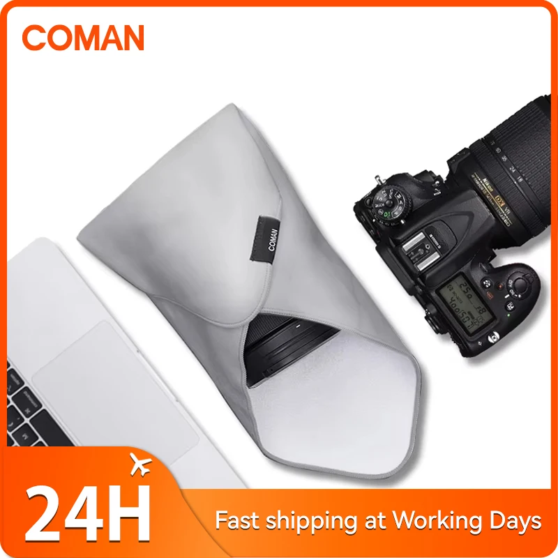 COMAN EX-45 Folding Photography Camera Protective Wrap Camera Cloth Protective Cover For Nikon Sony Canon DSLR Camera Lens