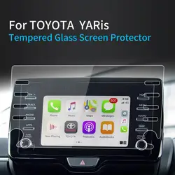 Tempered Glass screen protector Film For Toyota Yaris Cross 2020 2021 2022 8 Inch Car GPS Navigation anti-scratch accessory