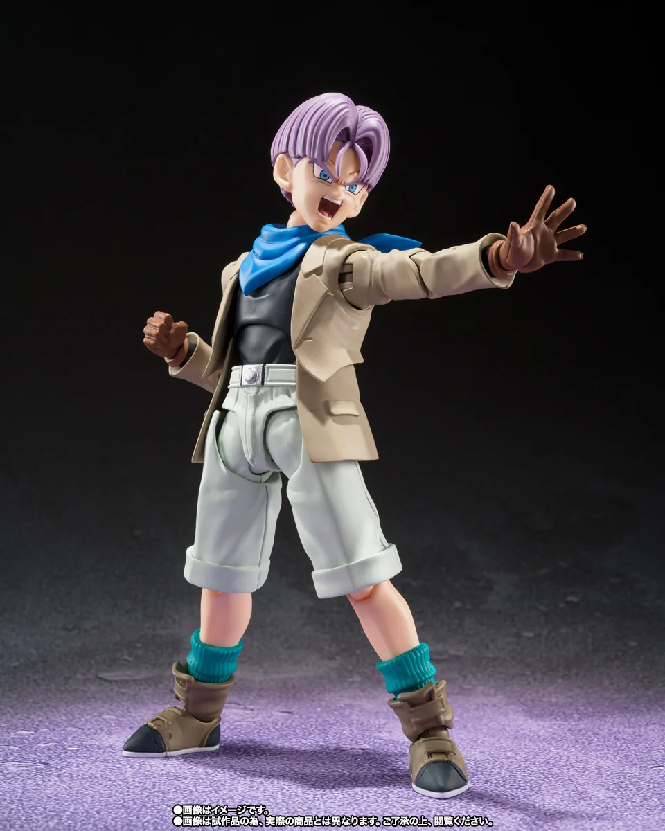 In Stock Original อะนิเมะ Dragon Ball Z S.H.Figuarts TRUNKS -GT PVC Super Saiyan Action Figure Collector ของเล่น 12 ซม.รุ่น