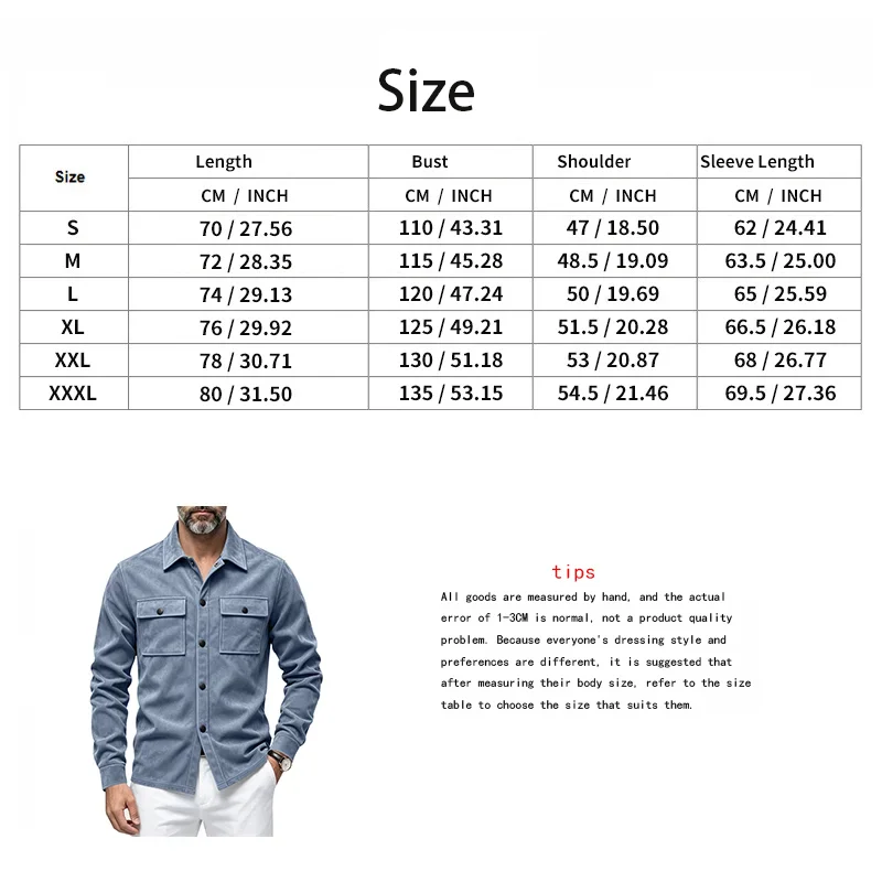 Herren-Wildlederhemdjacke, Air-Layer-Strickjacke mit Revers und Doppeltaschen, Langarmjacke – Detail 1