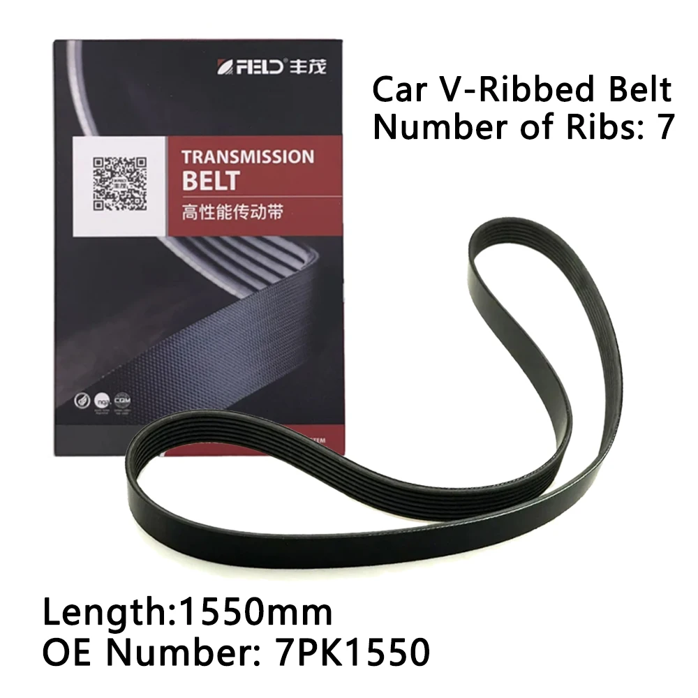 PK Transmission Rubber V-Ribbed Belt 7PK1550 For Toyota RAV4 Highlander Crown Alphard for Lexus ES350 GS250 IS250 RX350 V-Belt