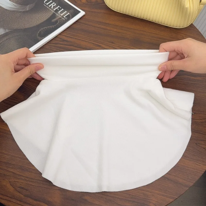 Kerah Beludru Pelindung Leher Hangat Musim Dingin Baru, Kerah Palsu Warna Solid untuk Wanita Pria, Penghangat Leher Elastis yang Dapat Dilepas