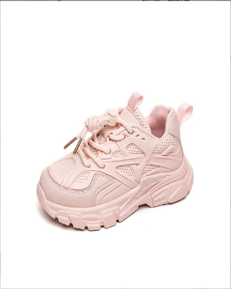 

2024 Autumn New Children's Sports Shoes Boys' Breathable Mesh Shoes Girls' Lightweight Running Shoes Big Boy Dad Shoes 26-37